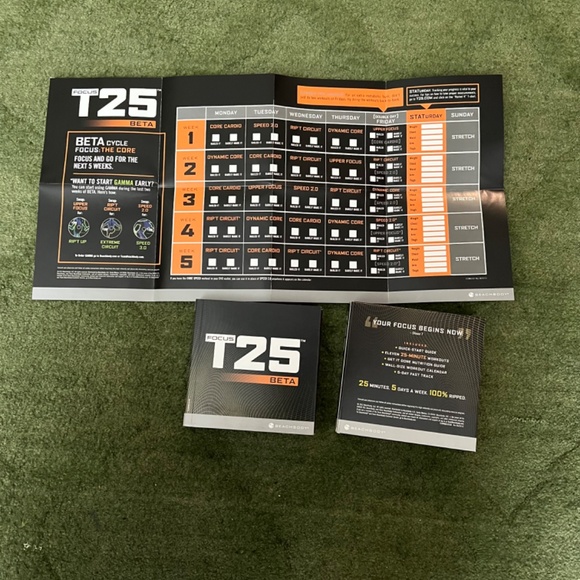 Focus T25 Get It Done DVD Set Alpha Beta 9 DVD Disc Set Exercise Cardio Fitness - Picture 2 of 15